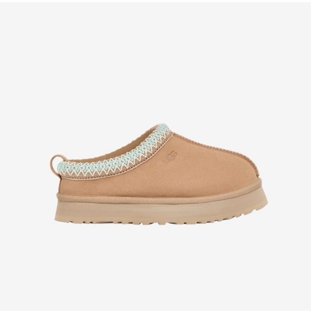 UGG Tazz Platform Slipper Big Kids Size 1/2/3/4/5/6  Sand 1143776K - Picture 2 of 14